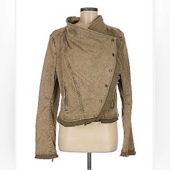 FREE PEOPLE collapsing twill jacket size M - Picture 1 of 5